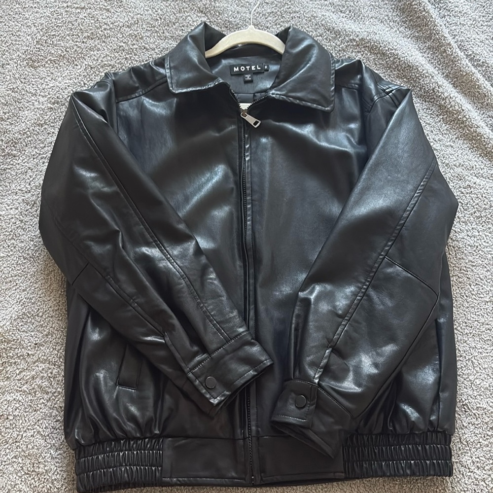 Oversized Leather Jacket